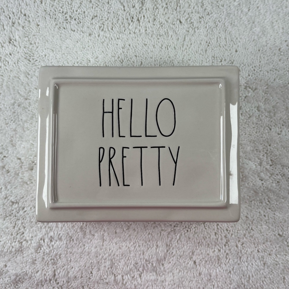 Rae Dunn “HELLO PRETTY “ Jewelry Box